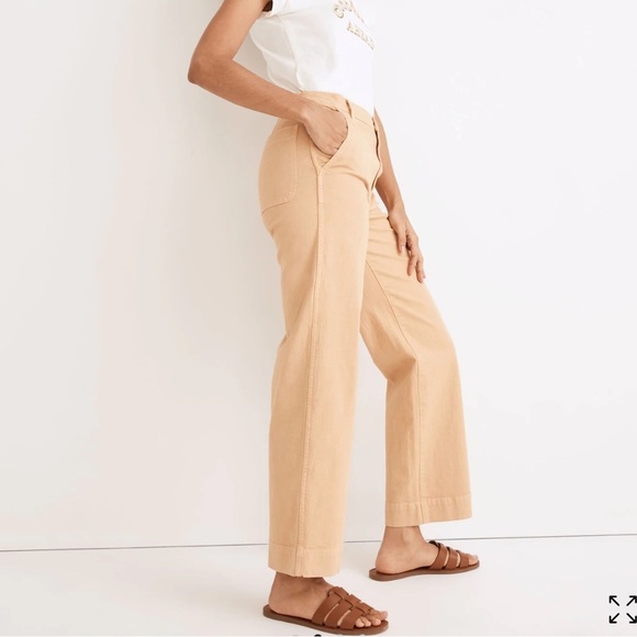 NWT Madewell The Perfect Vintage Wide-Leg Pant in Desert Dune 25 - Picture 10 of 10